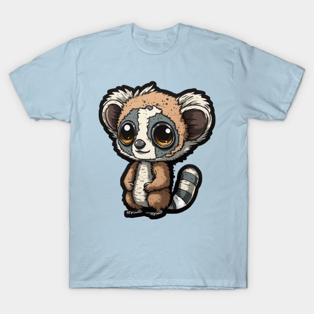 Tiny Baby Lemur T-Shirt by CutePlanetEarth